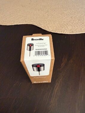 Breville FusionCap Replacement Cap - Stainless Steel with Red Detail